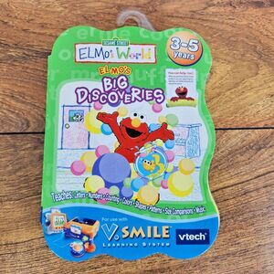 VTech V.Smile Smartridge: Elmo's World Big Discoveries Letters number colors ect